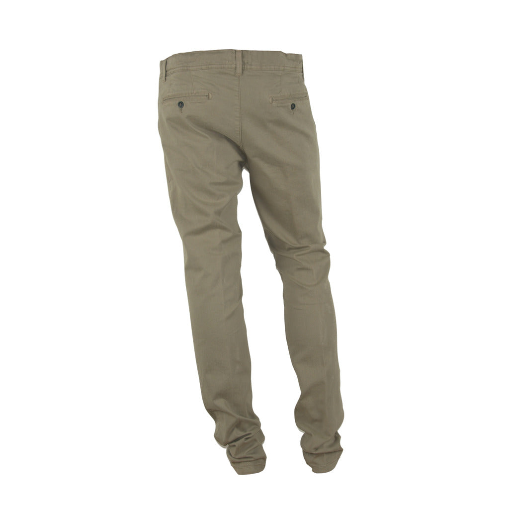 100% Milano Cotton Trousers Beige — view 2