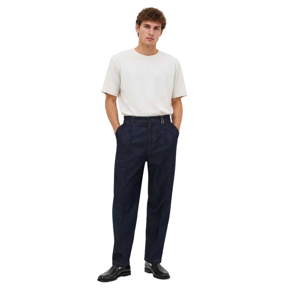 Dolce & Gabbana Cotton Pantalone In Cotone Blue