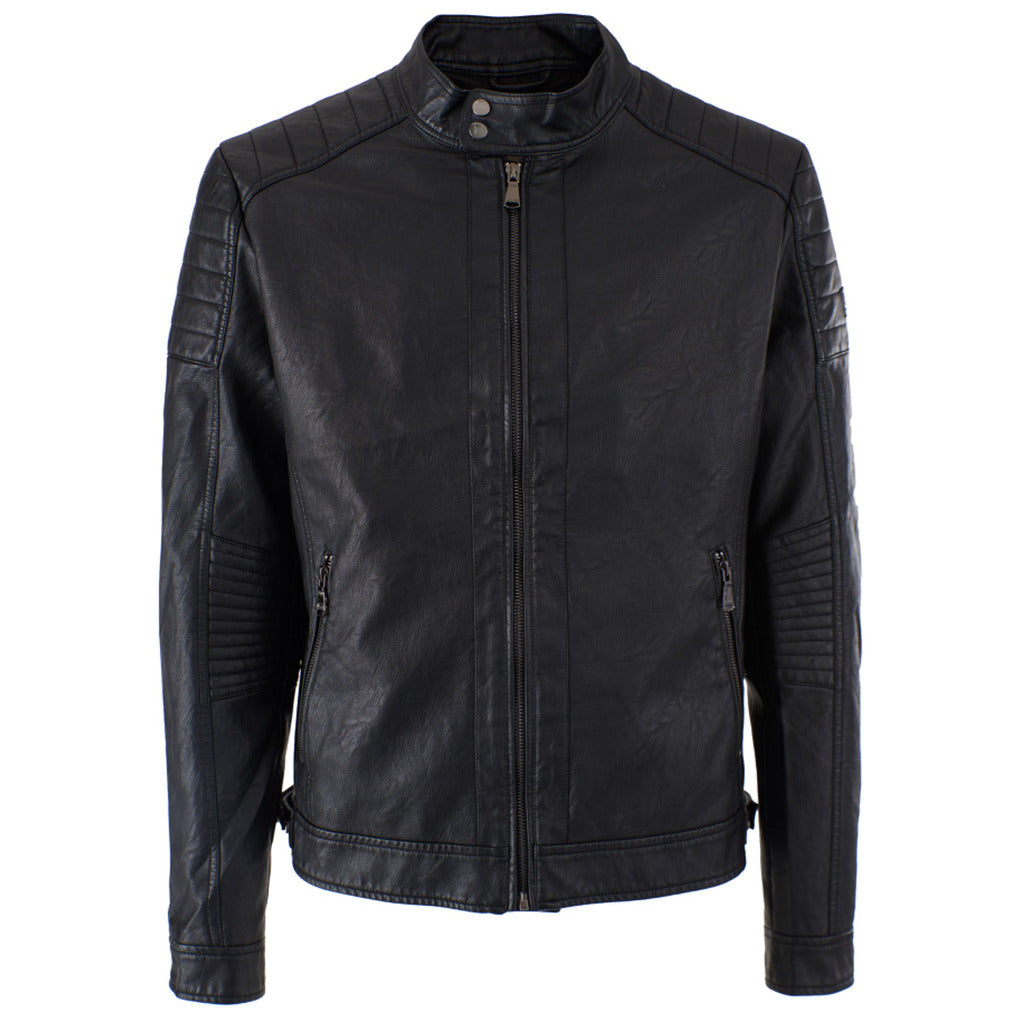 Yes Zee Leather Jacket Ecopelle Nera