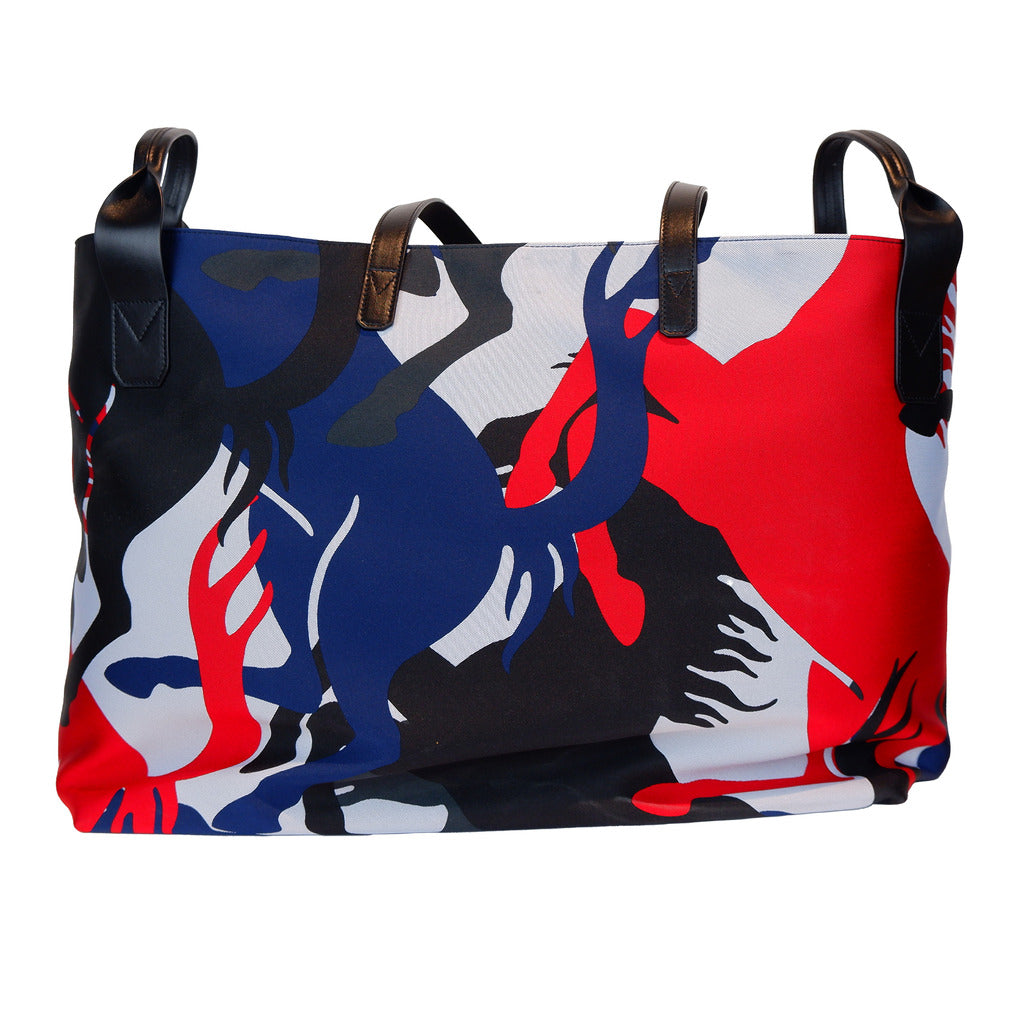 Ferrari Nylon Shopping Bag Pattern Logo Red — view 2