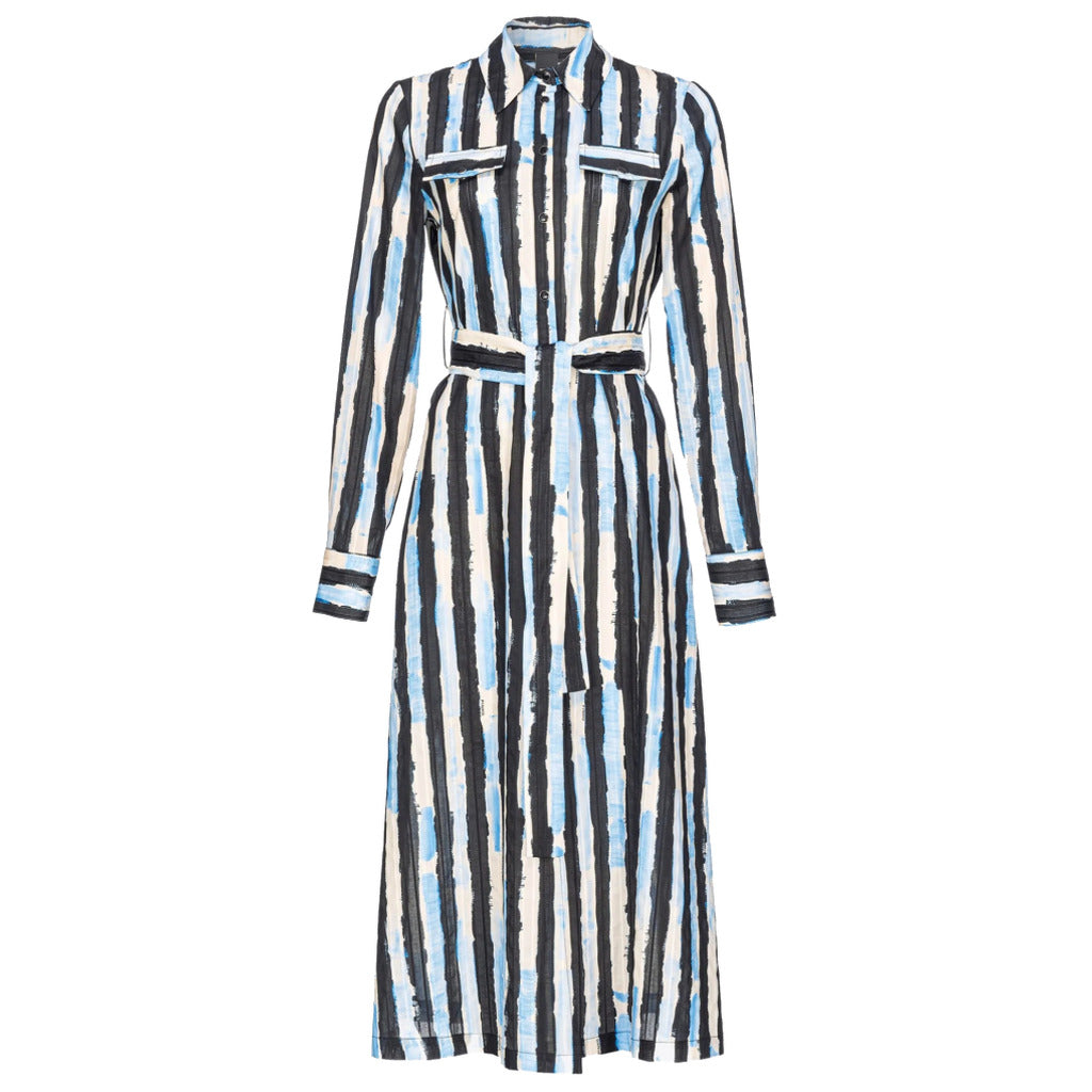 Pinko Cotton Dress Multicolour Multicolor