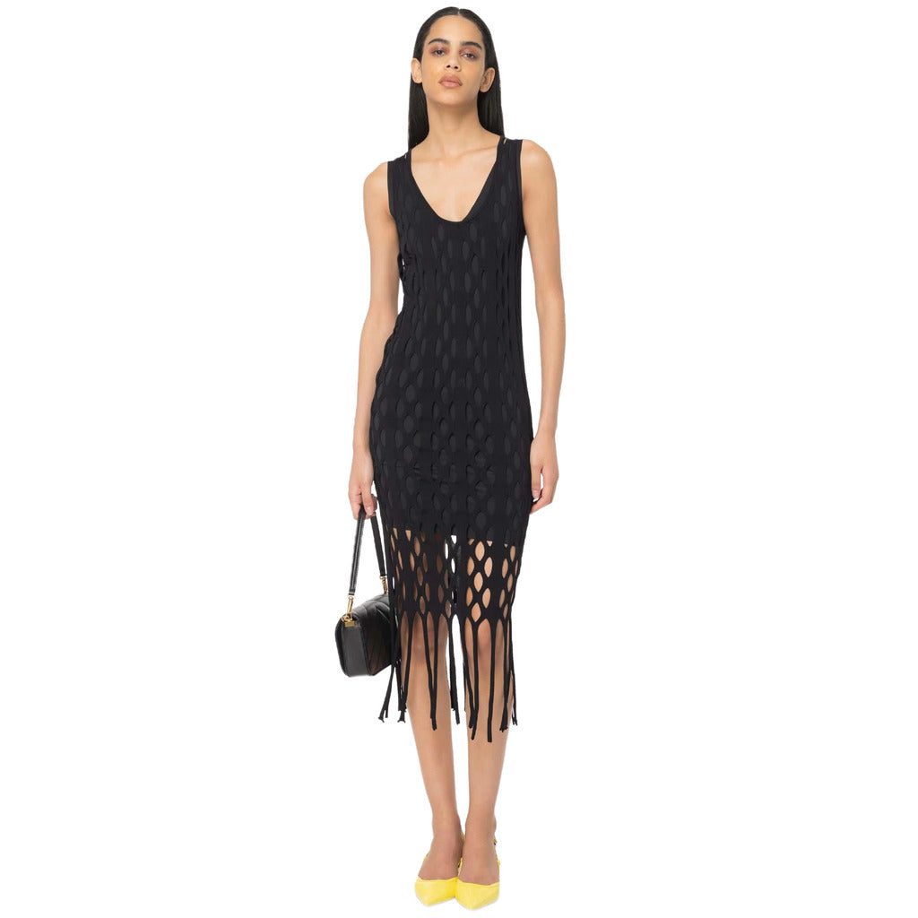 Pinko Viscose Dress Black Kill Bill — view 3