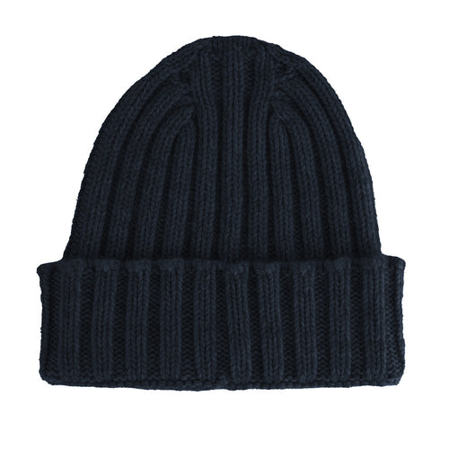 100% Cashmere Cashmere Hat Blue