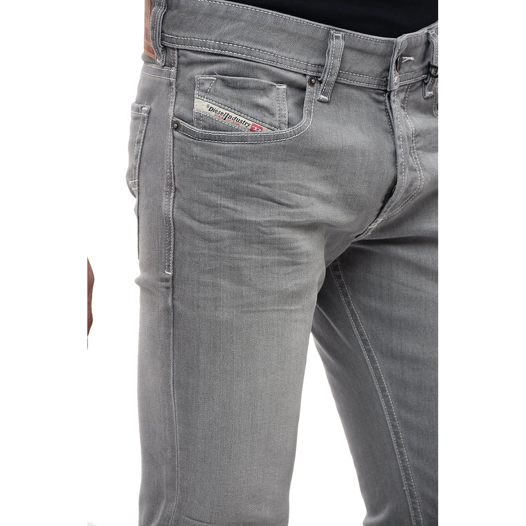 Diesel Denim Sleenker-X Skinny Jeans In Slightly Elastic Gray — view 4