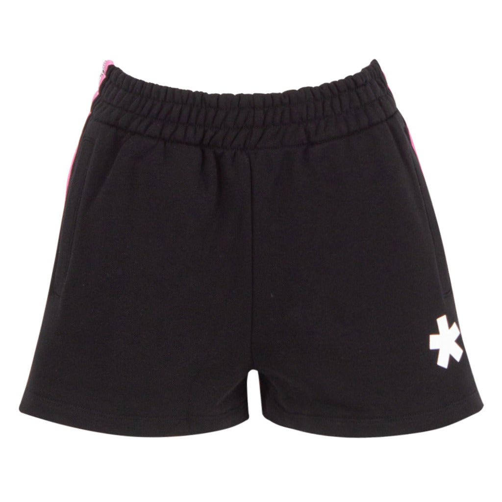 Comme Des Fuckdown Cotton Shorts Neri Bandina Fuchsia