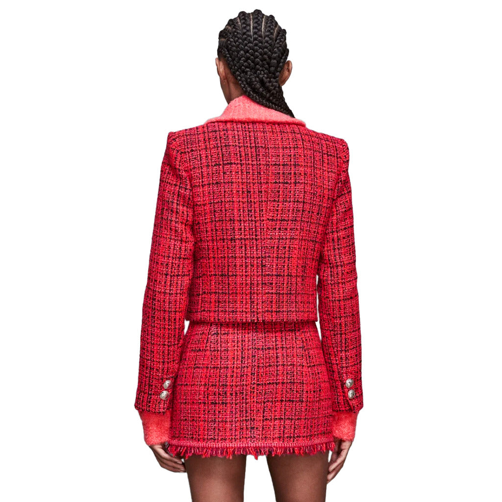 Patrizia Pepe tweed Discover The Jacket — Short Jacket With Red — view 3