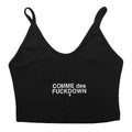 Comme Des Fuckdown Cotton Top Crop In Costina