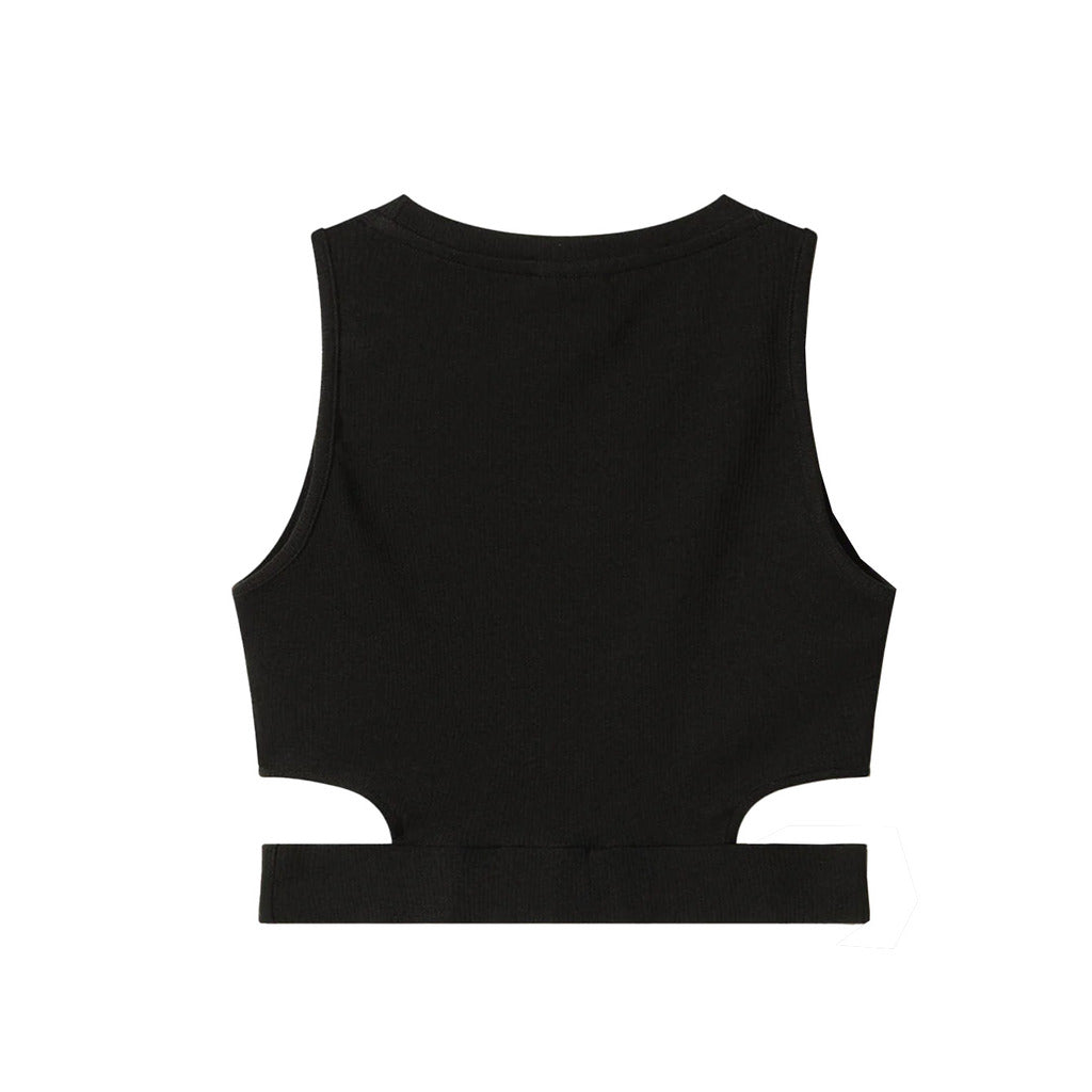 Comme Des Fuckdown Top In Costina Black — view 2