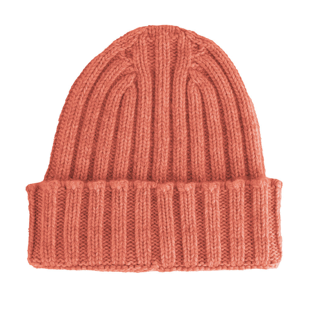 100% Cashmere Beanie In Cashmere — view 2