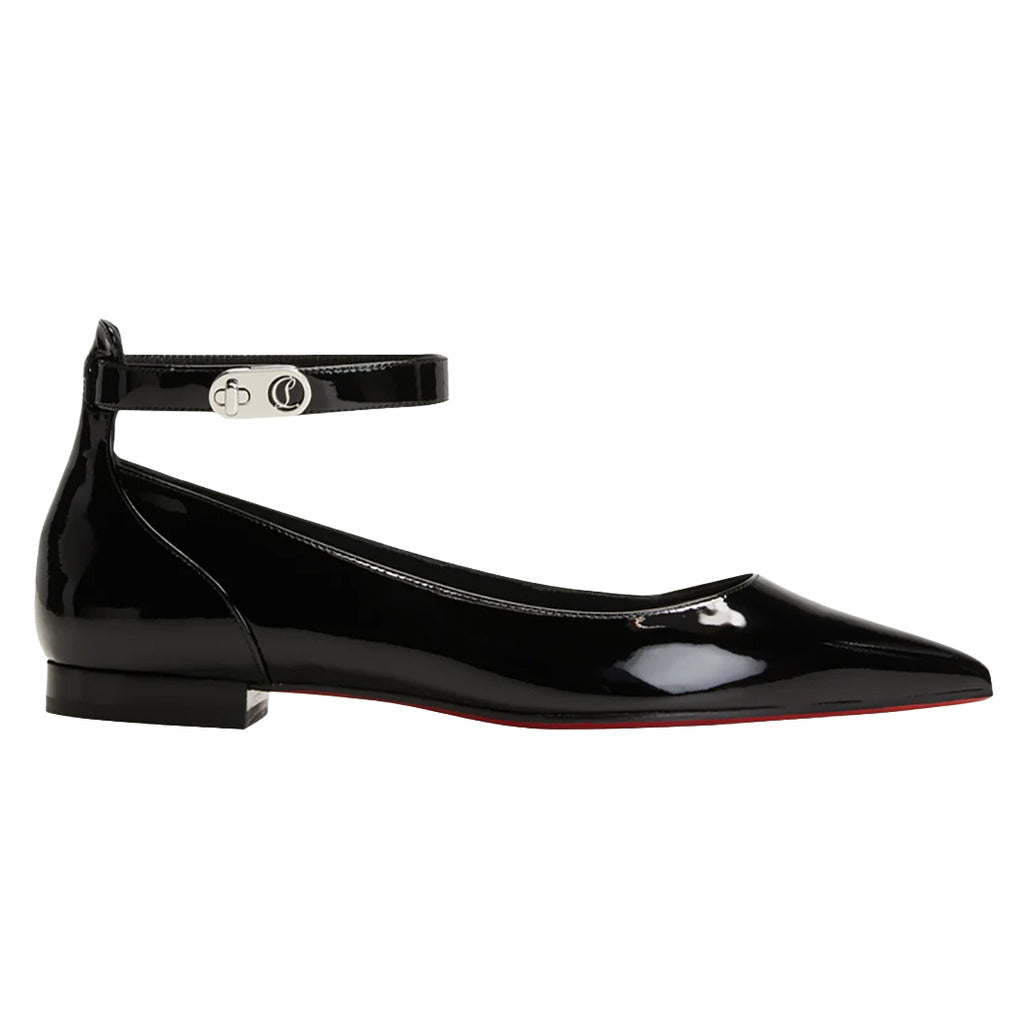 Christian Louboutin Leather Flats Black