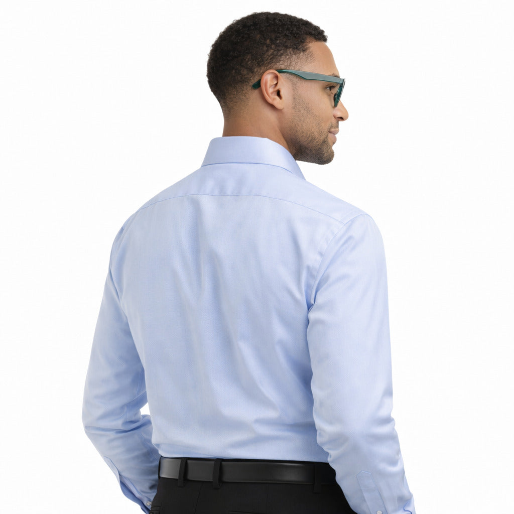 Ballantyne Cotton Shirt Sky Blue Light Blue — view 2