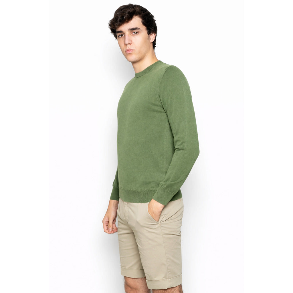Alpha Studio Cotton Sweater Army Green — view 3