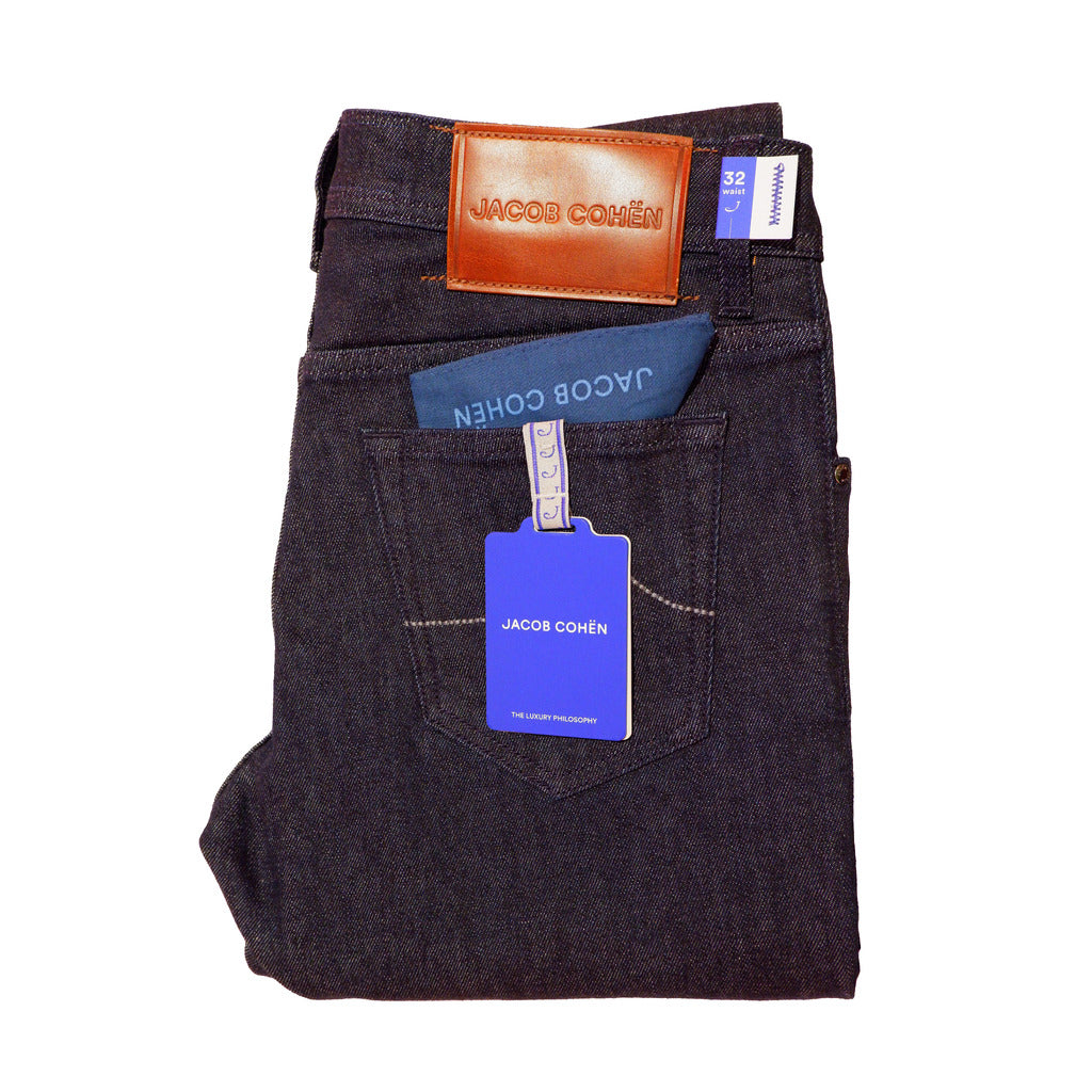 Jacob Cohen Five-Pocket Jeans, Slim Fit, With Smooth Leather Grey — view 4