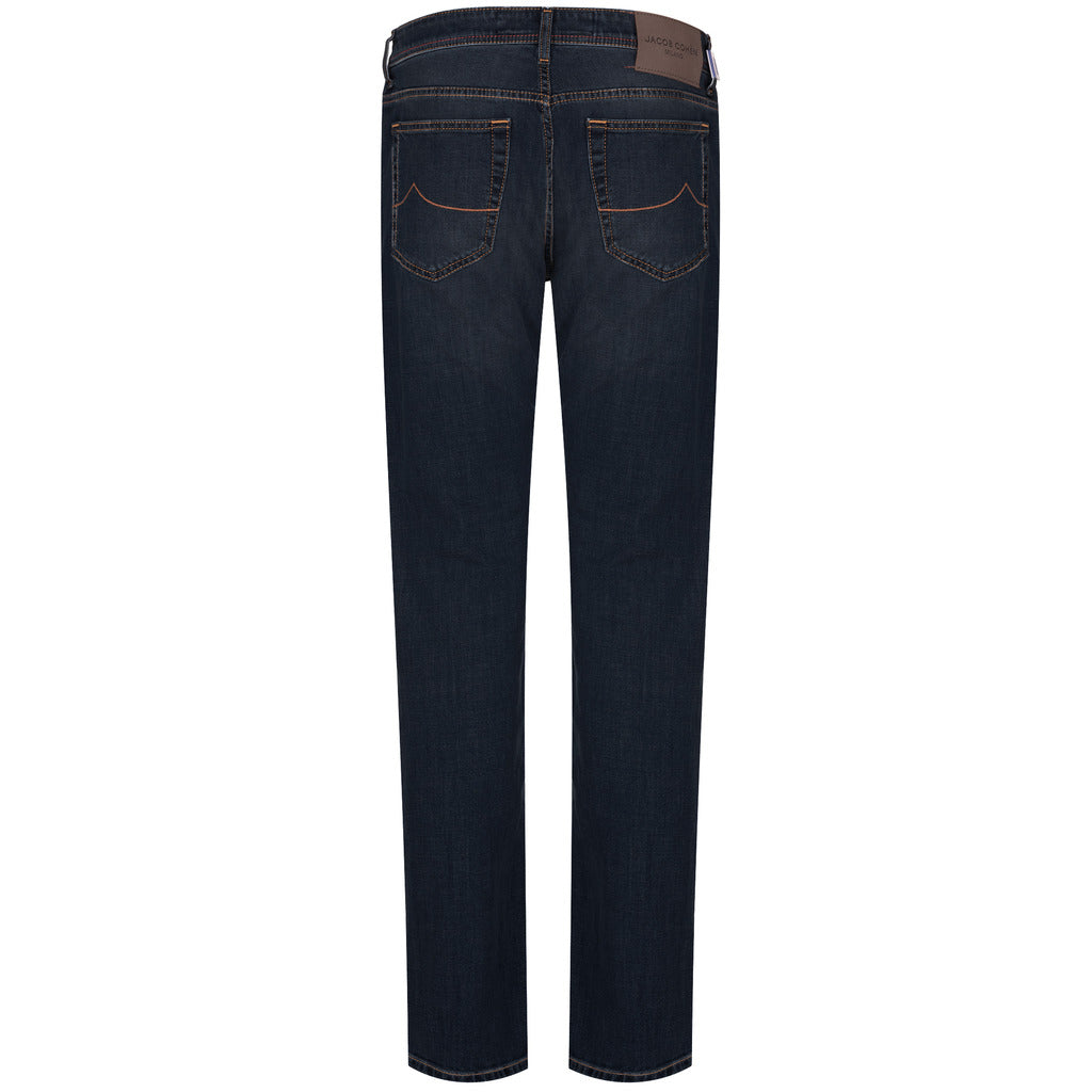 Jacob Cohen Leather Jeans Denim Blue — view 2