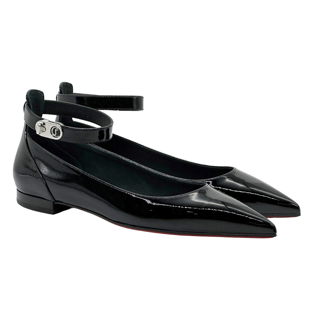 Christian Louboutin Leather Flats Black — view 2