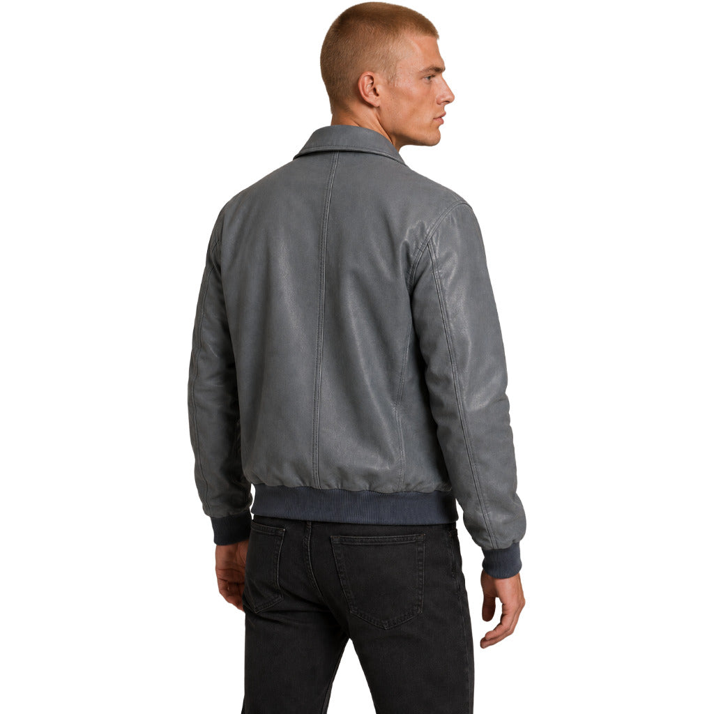 dolce & gabbana - Jackets - giacca in pelle azzurra