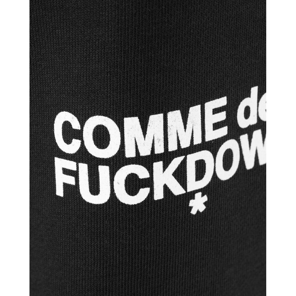 Comme Des Fuckdown Cotton Trousers Black — view 4