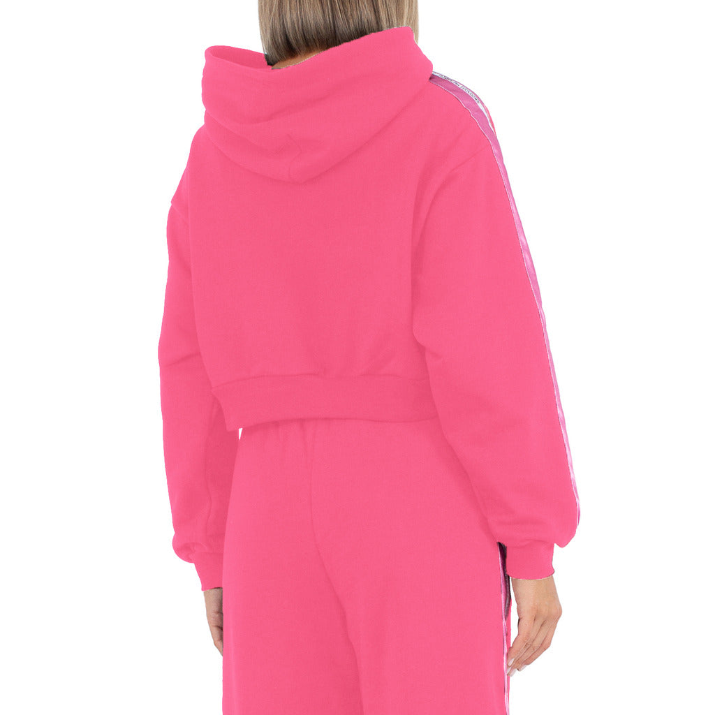 Comme Des Fuckdown Sweatshirt Short Hooded Fuchsia — view 2