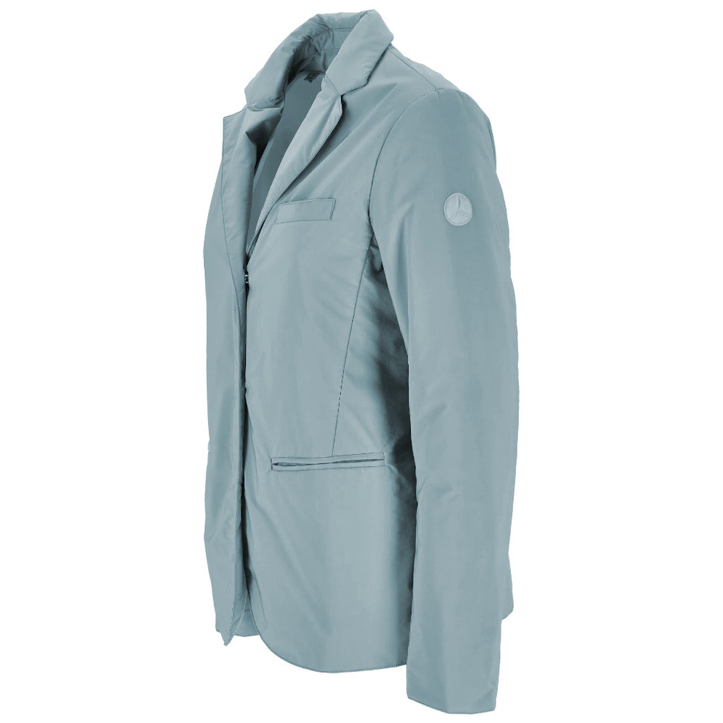 People Of Shibuya leather Nylon Jacket Blue Light Blue — view 4