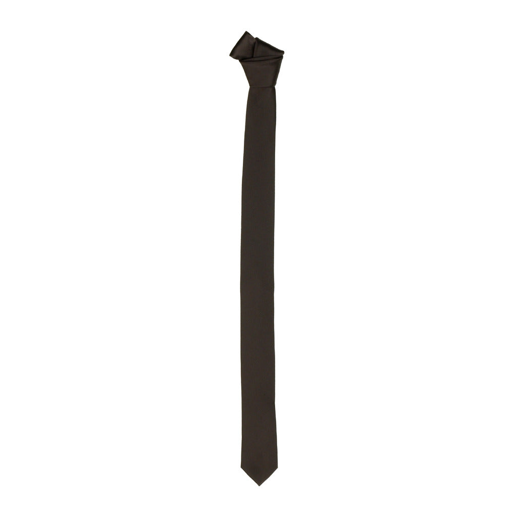 Emilio Romanelli Slim Tie, Solid Color (Burgundy), Size 40