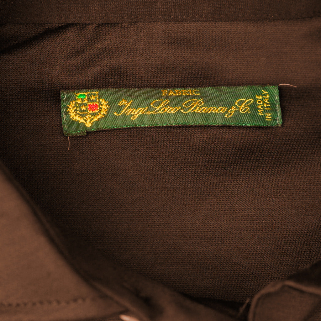 Loro Piana Wool Polo Shirt Brown — view 3