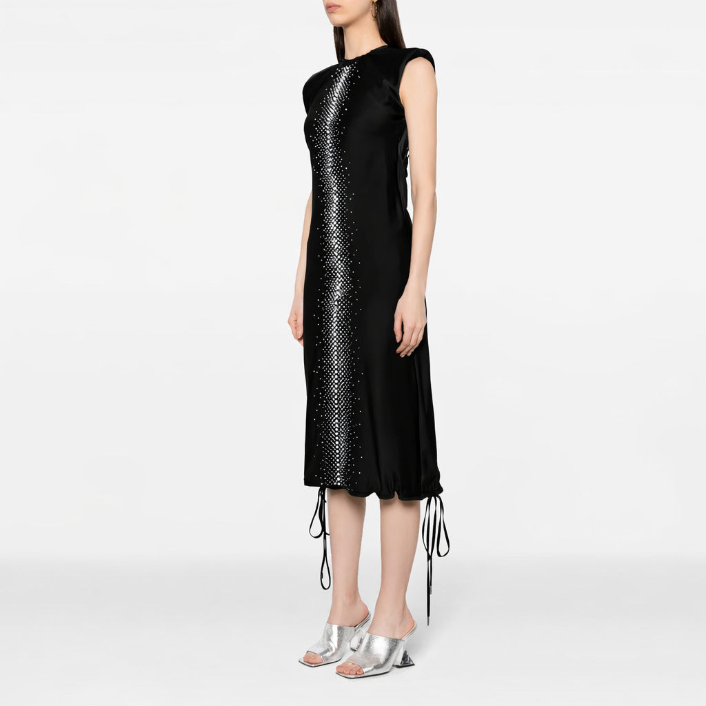 The Attico Dress Lungo Black — view 4