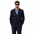 Dolce & Gabbana Wool Jacket Double-Breasted Imputure Blue