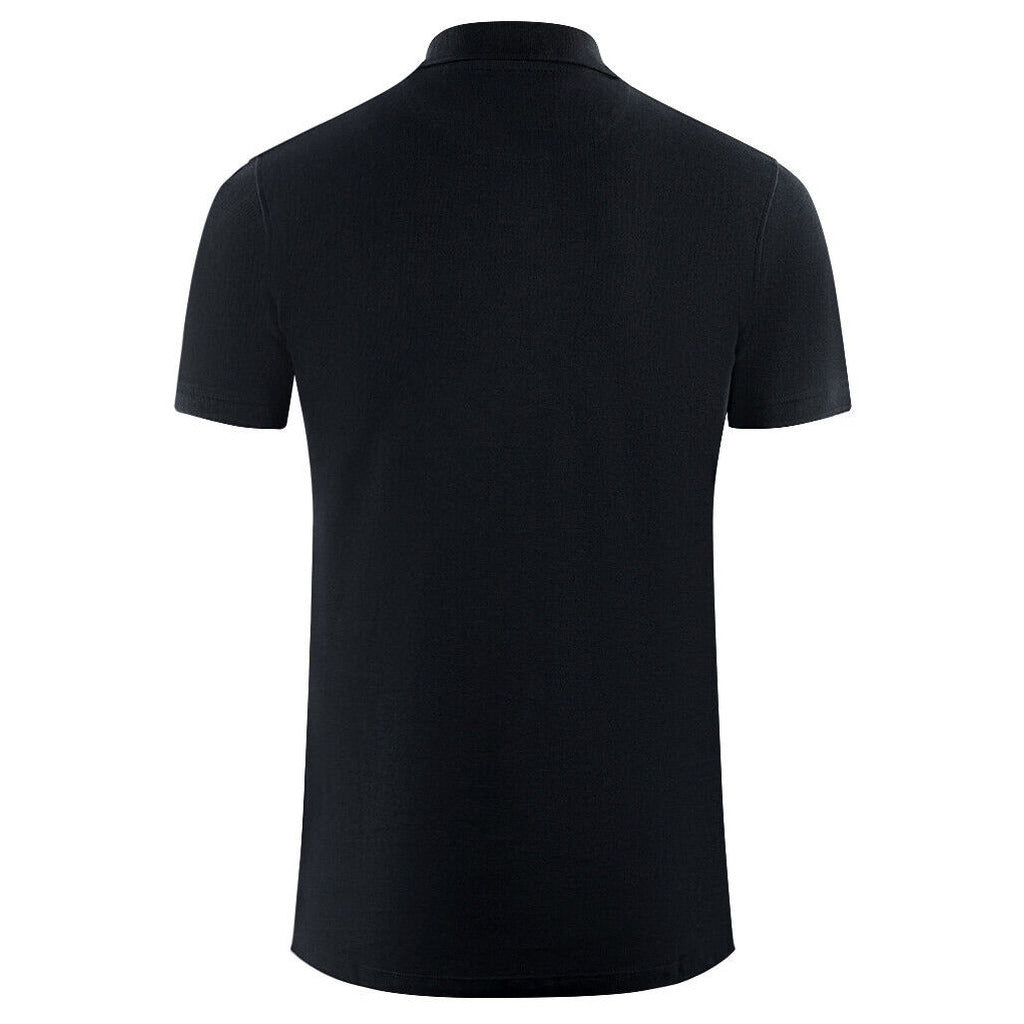 Aquascutum Cotton Polo Shirt, Contrasting Logo On Front — view 3