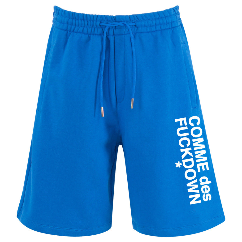 Comme Des Fuckdown Cotton Shorts Sweatshirt Blue
