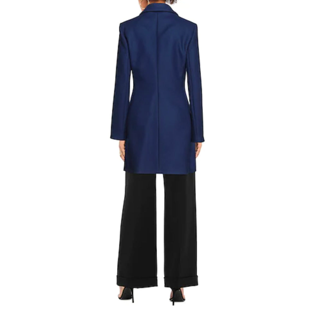 Love Moschino Wool Coat, Blue Color, Buttons Closure, 2-Pocket — view 3