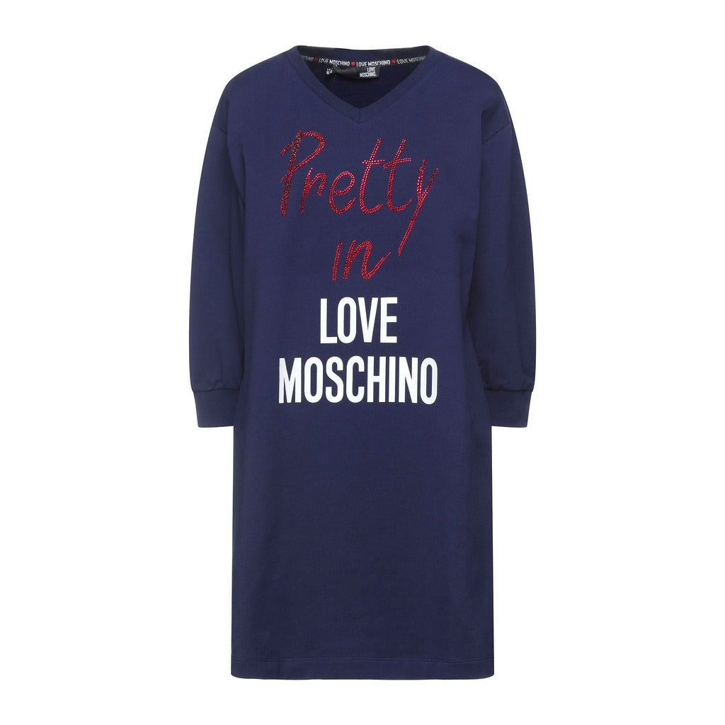 Love Moschino Discover The Dress — Short Dress With Blue — view 4