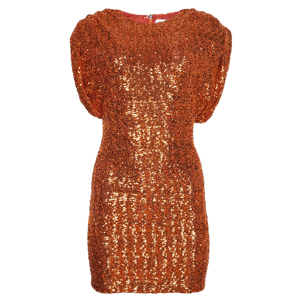 The Attico Dress Orange Sequin