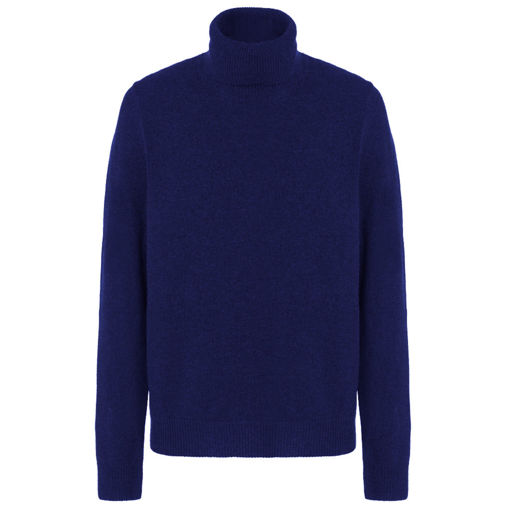 Malo Wool Dolcevita Misto Cashmere Navy