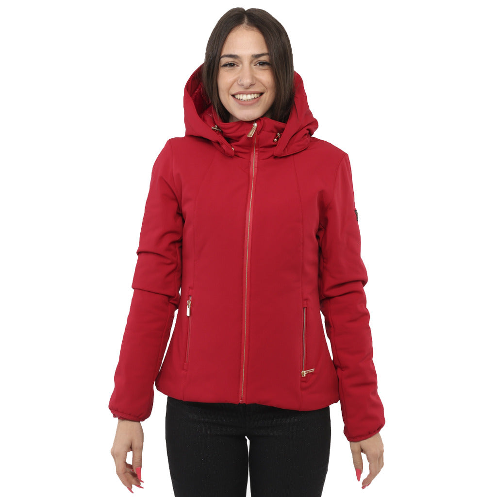 Yes Zee padded jacket with removable hood red