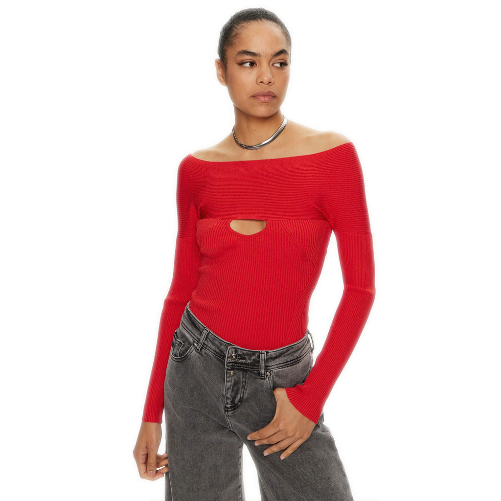Pinko Viscose Amaranto Sweater Ribbed