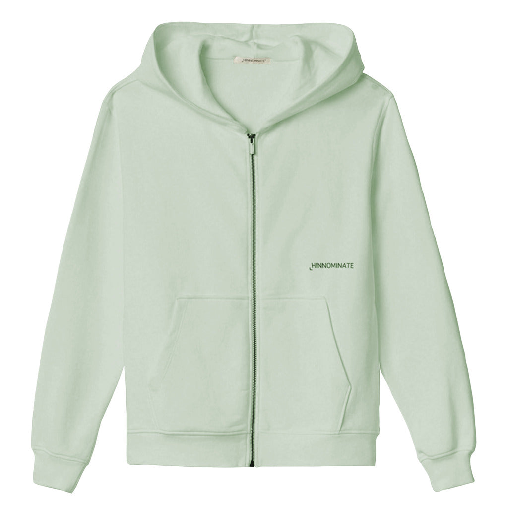 Hinnominate Cotton Zip Hoodie Mini Logo Silver