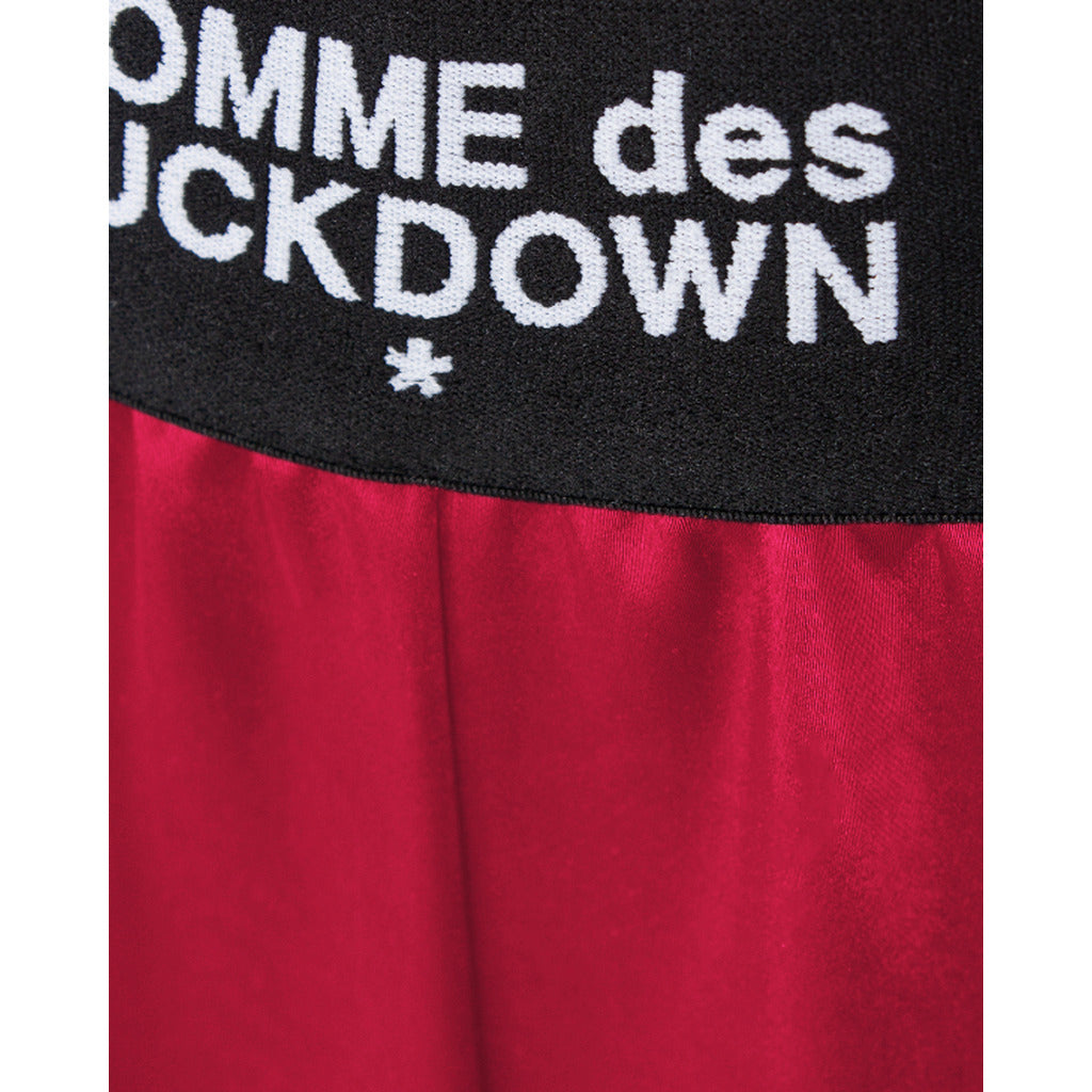 Comme Des Fuckdown Satin Trousers Raso Fuxia — view 5