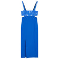 Patrizia Pepe Leather Dress Blue Ray