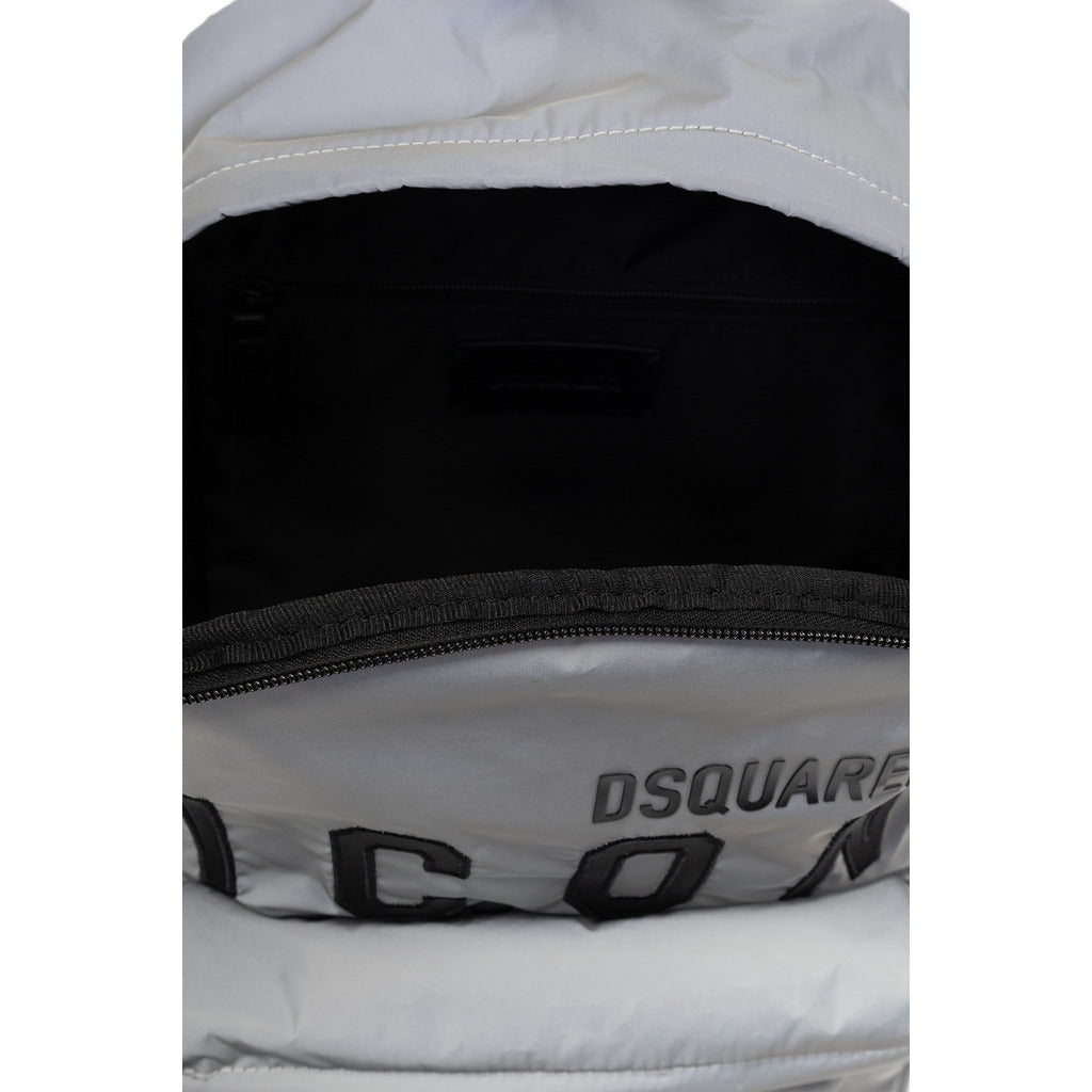 Dsquared2 Leather Zainetto Icon Grigio Black — view 5