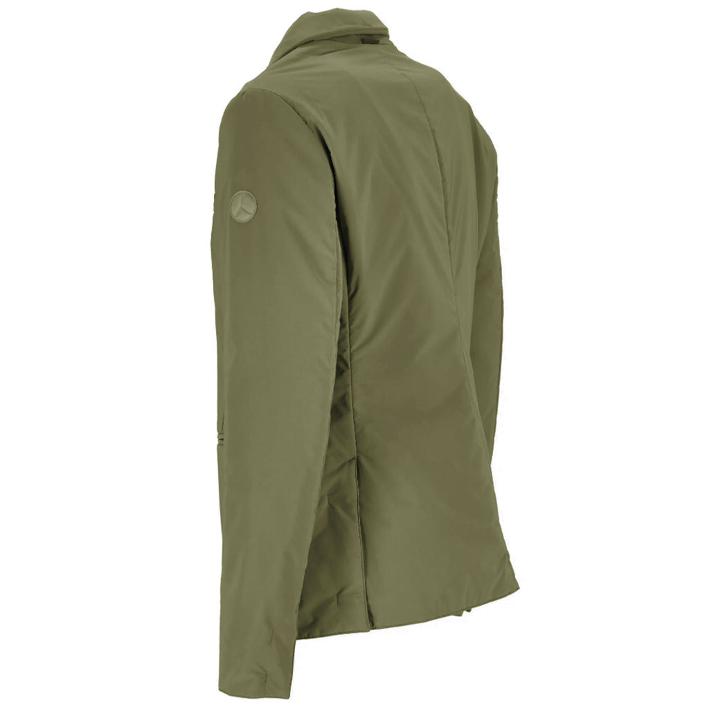 People Of Shibuya leather Nylon Jacket Green — view 4