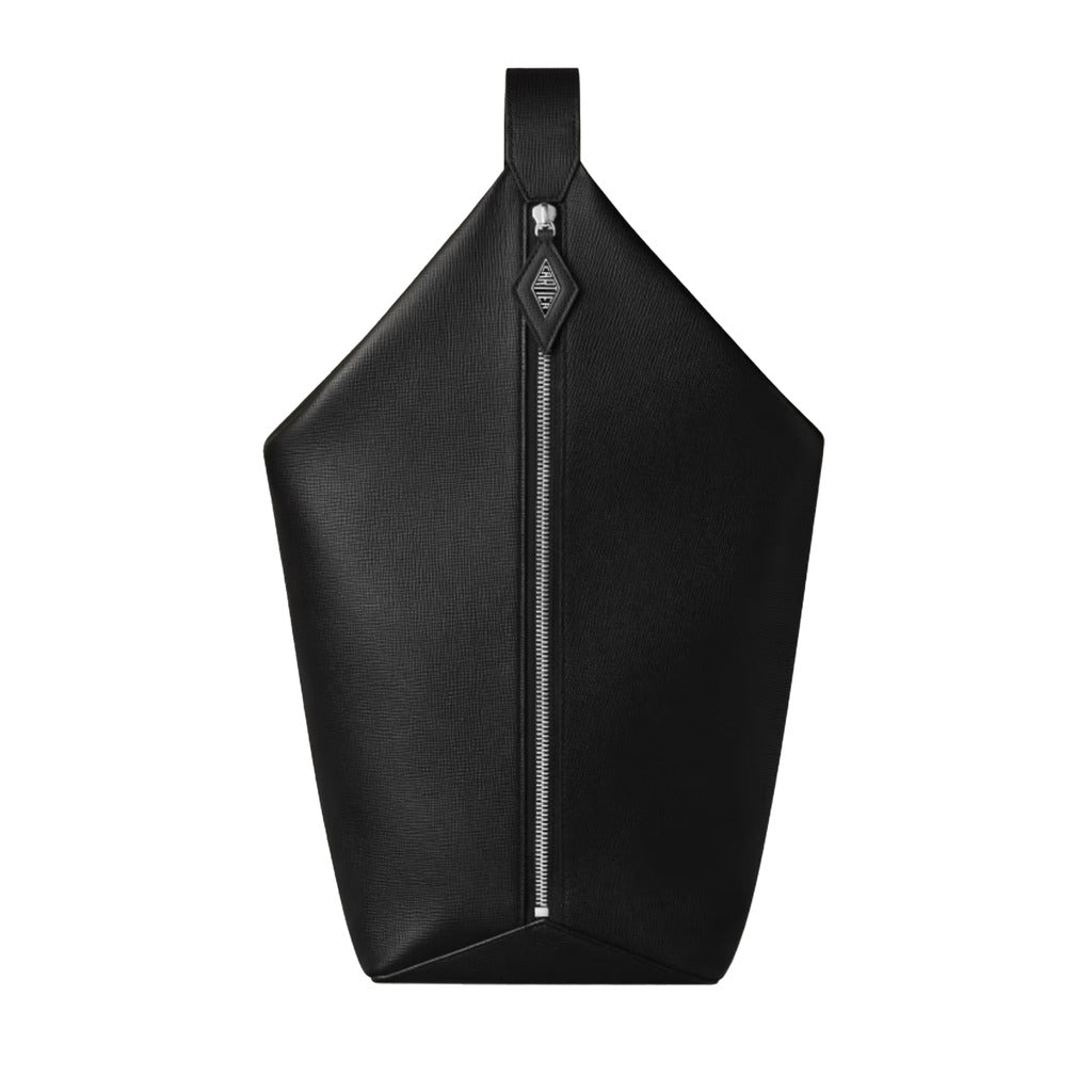 CARTIER Zaino Losange black grained calfskin leather backpack – Siebentaschen