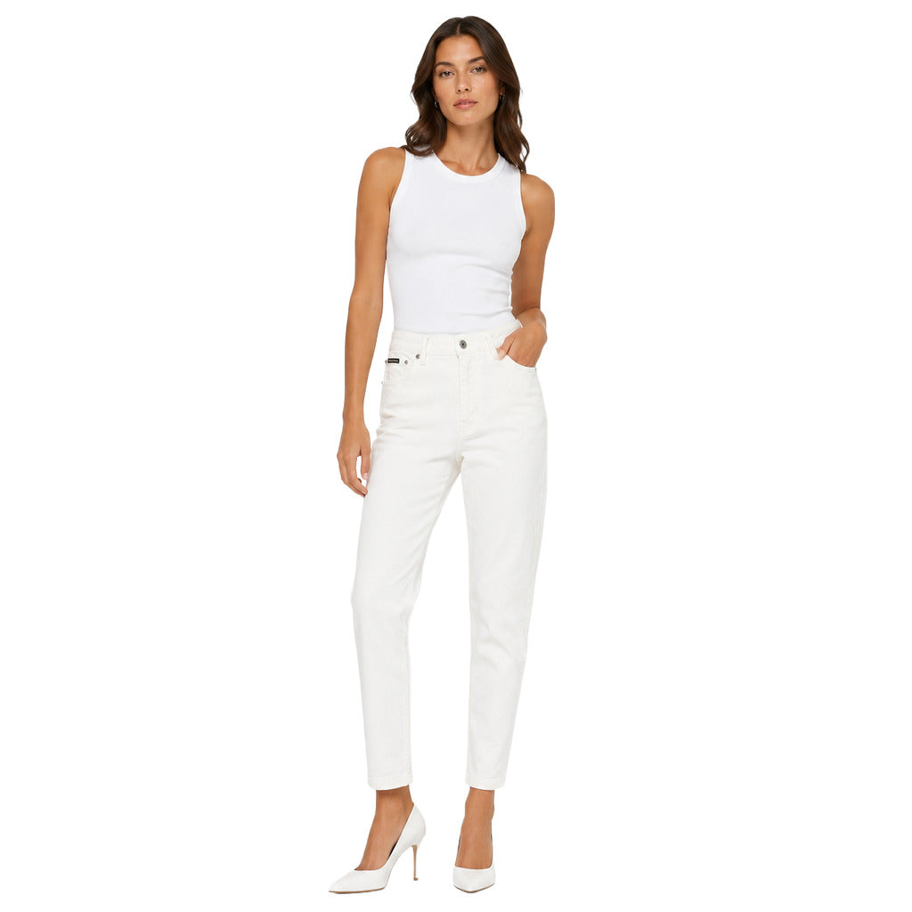 Dolce & Gabbana Cotton Jeans Bianco White
