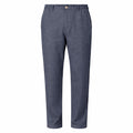 Alpha Studio Linen Trousers Blue