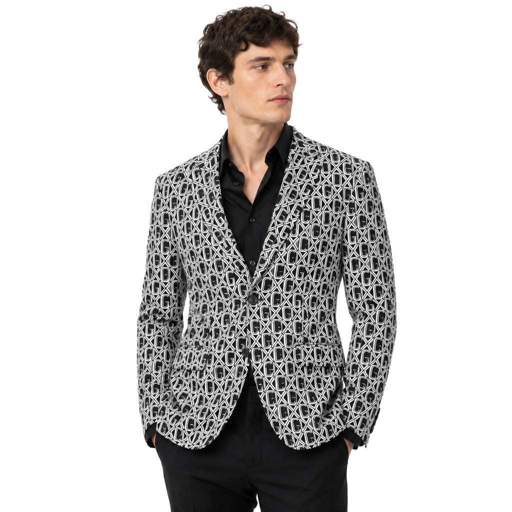 Dolce & Gabbana Silk Jacket Pattern Logo