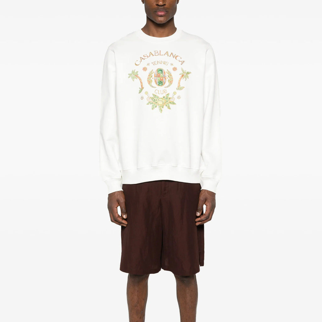 Casablanca Cotton Sweatshirt White — view 5