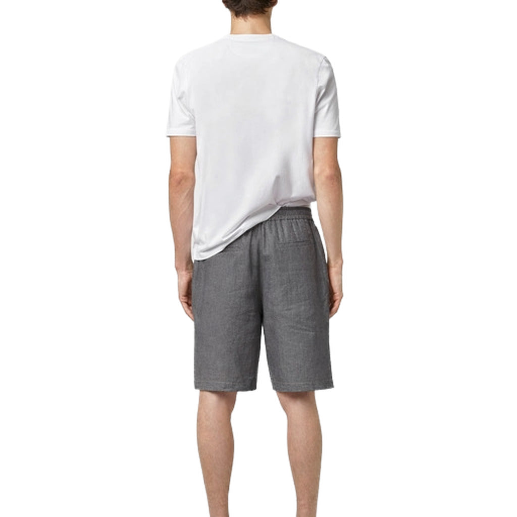 Alpha Studio Linen Shorts Grey
