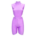 Pharmacy Industry Women'S Lycra Sleeveless Tracksuit With Elasticated Shorts