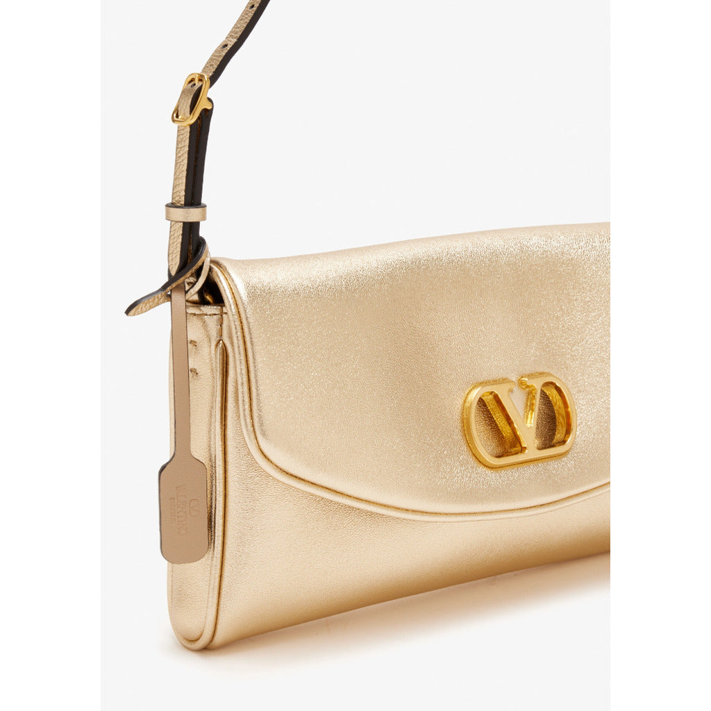 Valentino Garavani Calfskin Shoulder Bag Gold Yellow — view 4