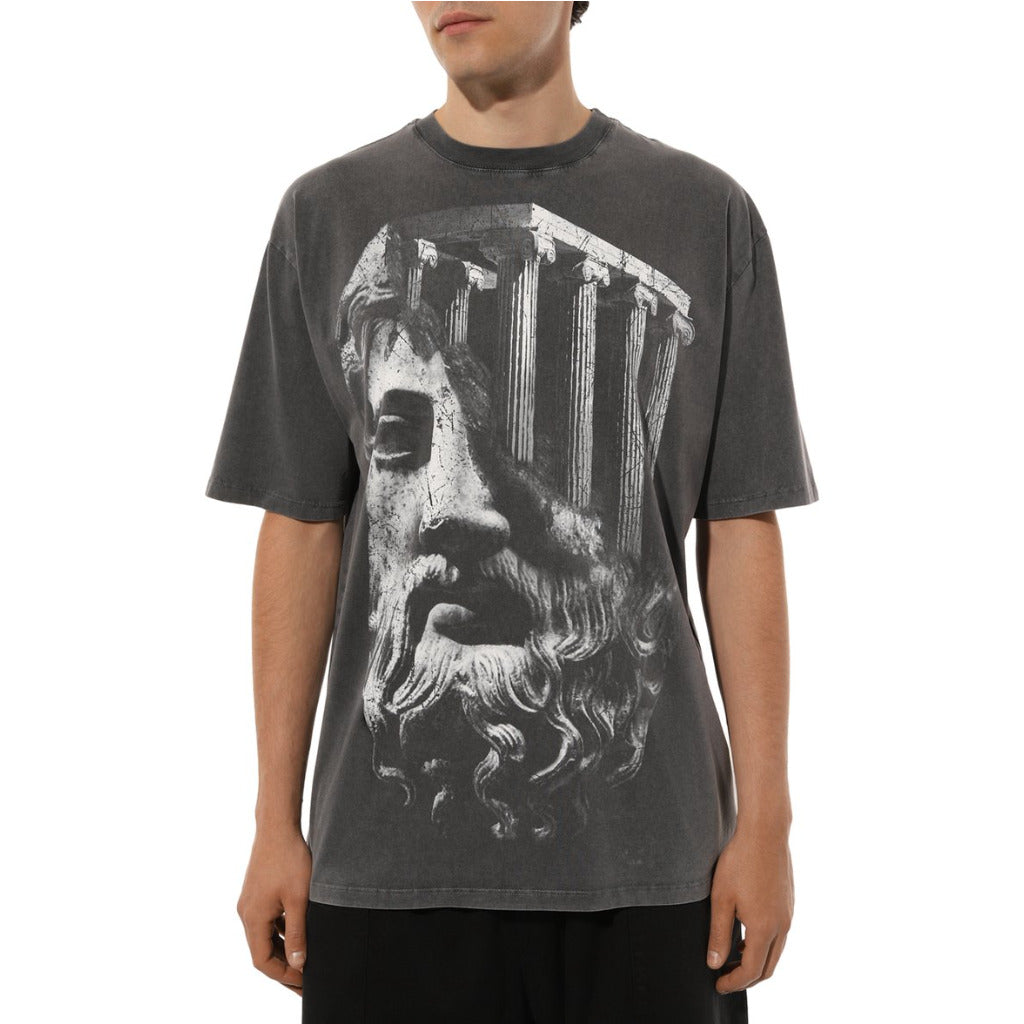 Diego Venturino Cotton T-Shirt Stampa Greca — view 3