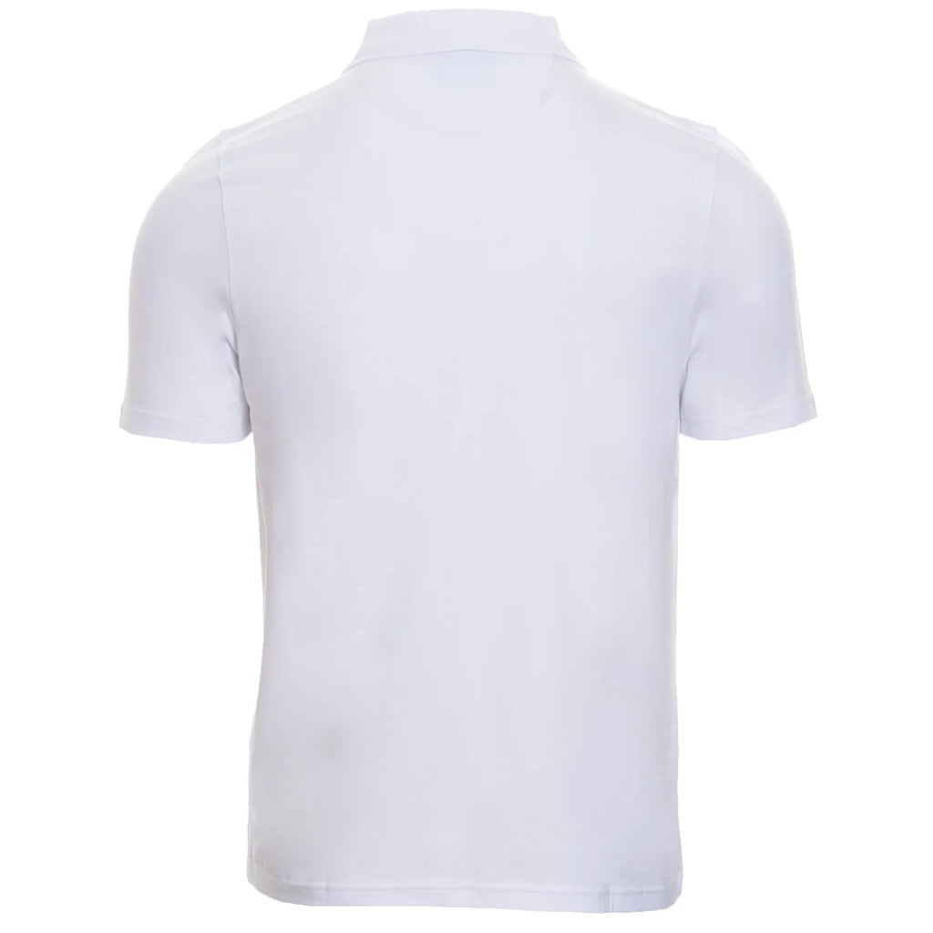 Alpha Studio Cotton Polo Shirt White — view 2